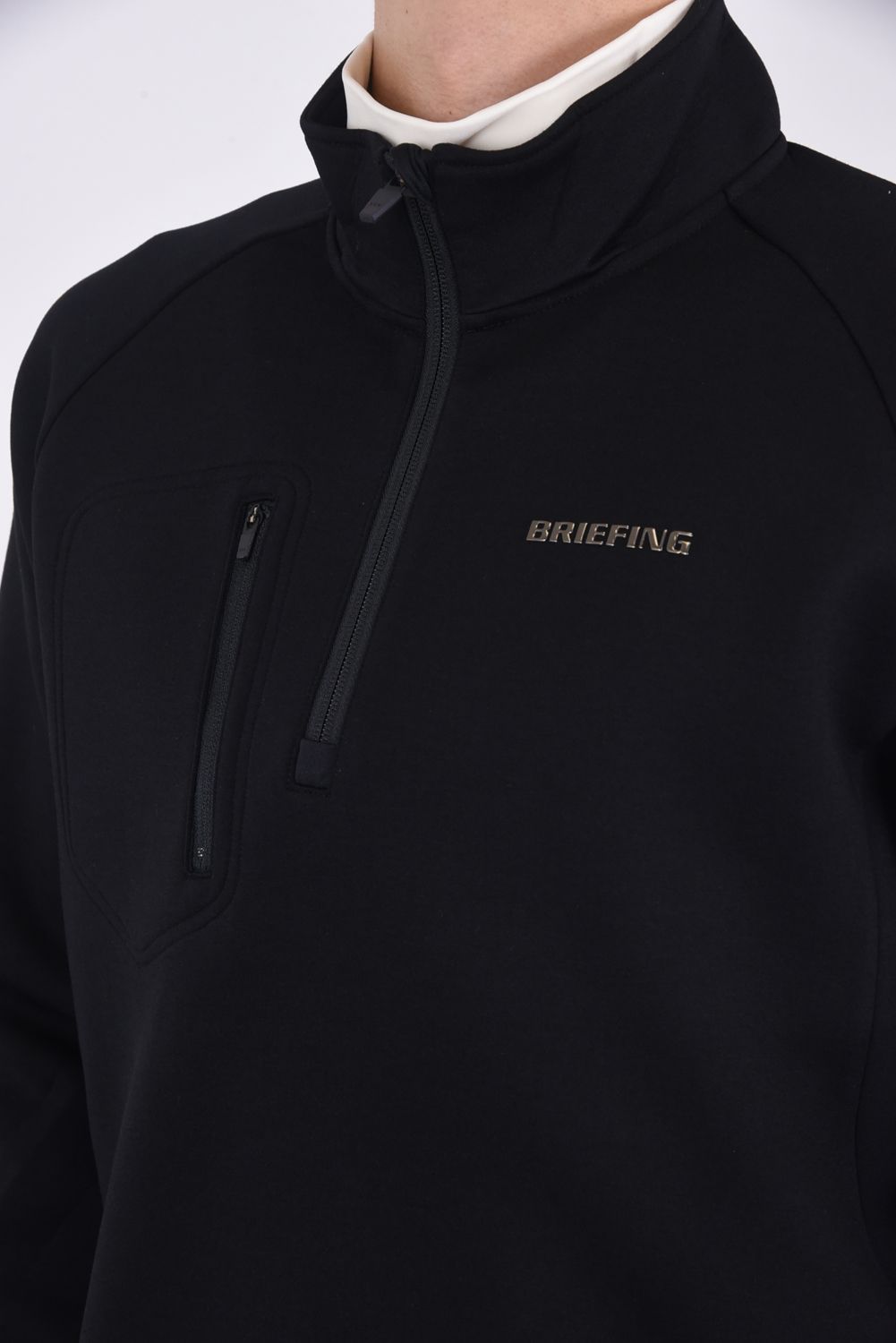 BRIEFING - 【秋冬仕様】 MENS WARM 3D LOGO HALF ZIP / 3Dロゴ