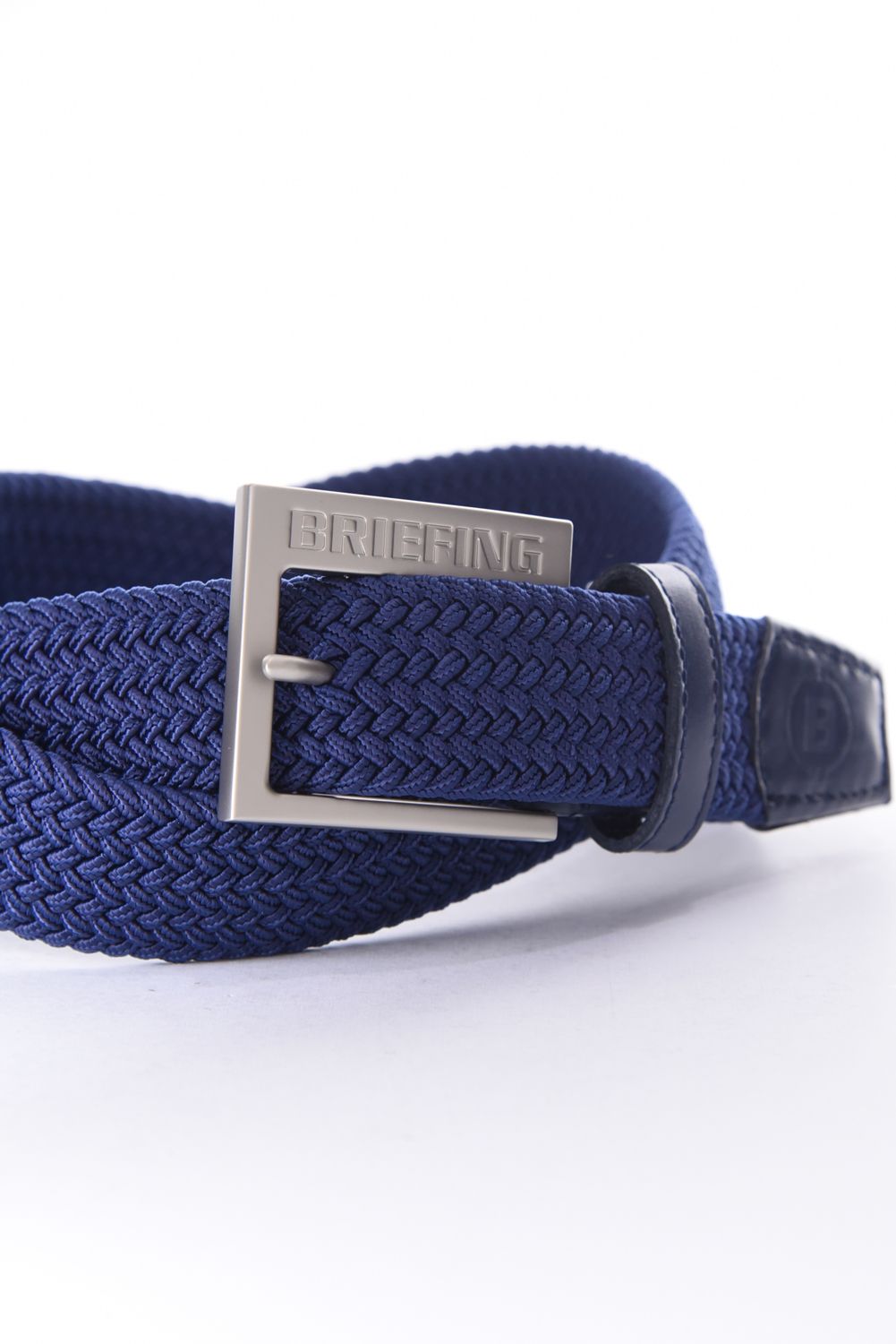【26SS】 MS SQUARE BUCKLE MESH BELT / スクエアバックル メッシュベルト (ネイビー)
