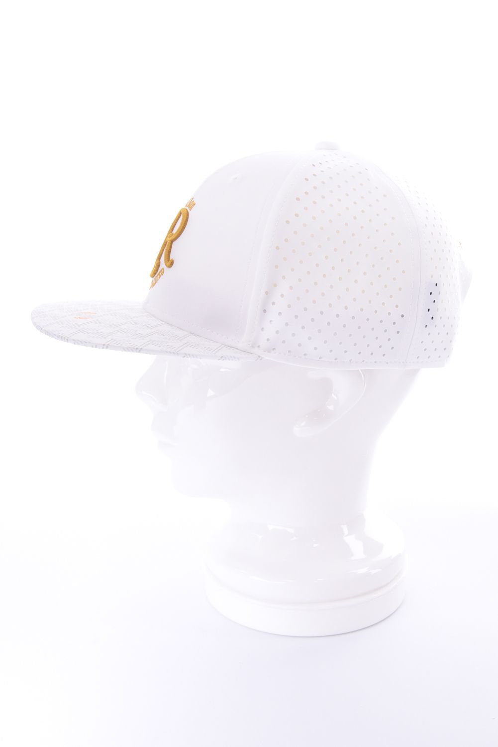【26SS】 GM BRIM PUNCHING MESH CAP FLAT / パンチングメッシュ フラットキャップ (ホワイト)