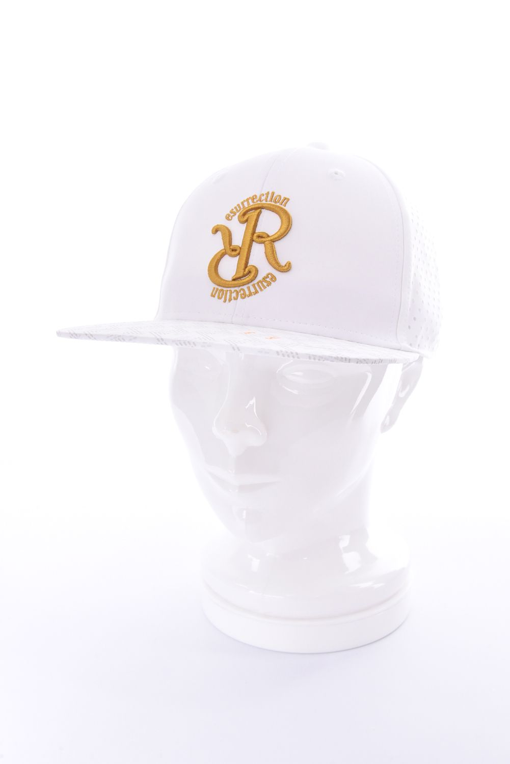 【26SS】 GM BRIM PUNCHING MESH CAP FLAT / パンチングメッシュ フラットキャップ (ホワイト)