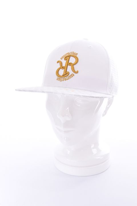 【26SS】 GM BRIM PUNCHING MESH CAP FLAT / パンチングメッシュ フラットキャップ (ホワイト)