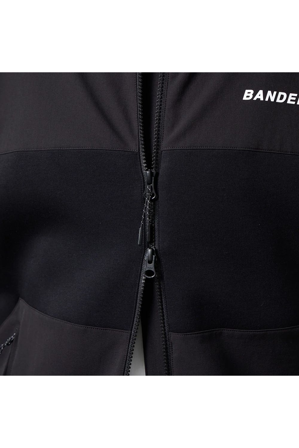 【26AW】 BONDING COMBINATION ZIP HOODIE / ボンディングコンビネーション ジップアップパーカー (ブラック/ブラック)