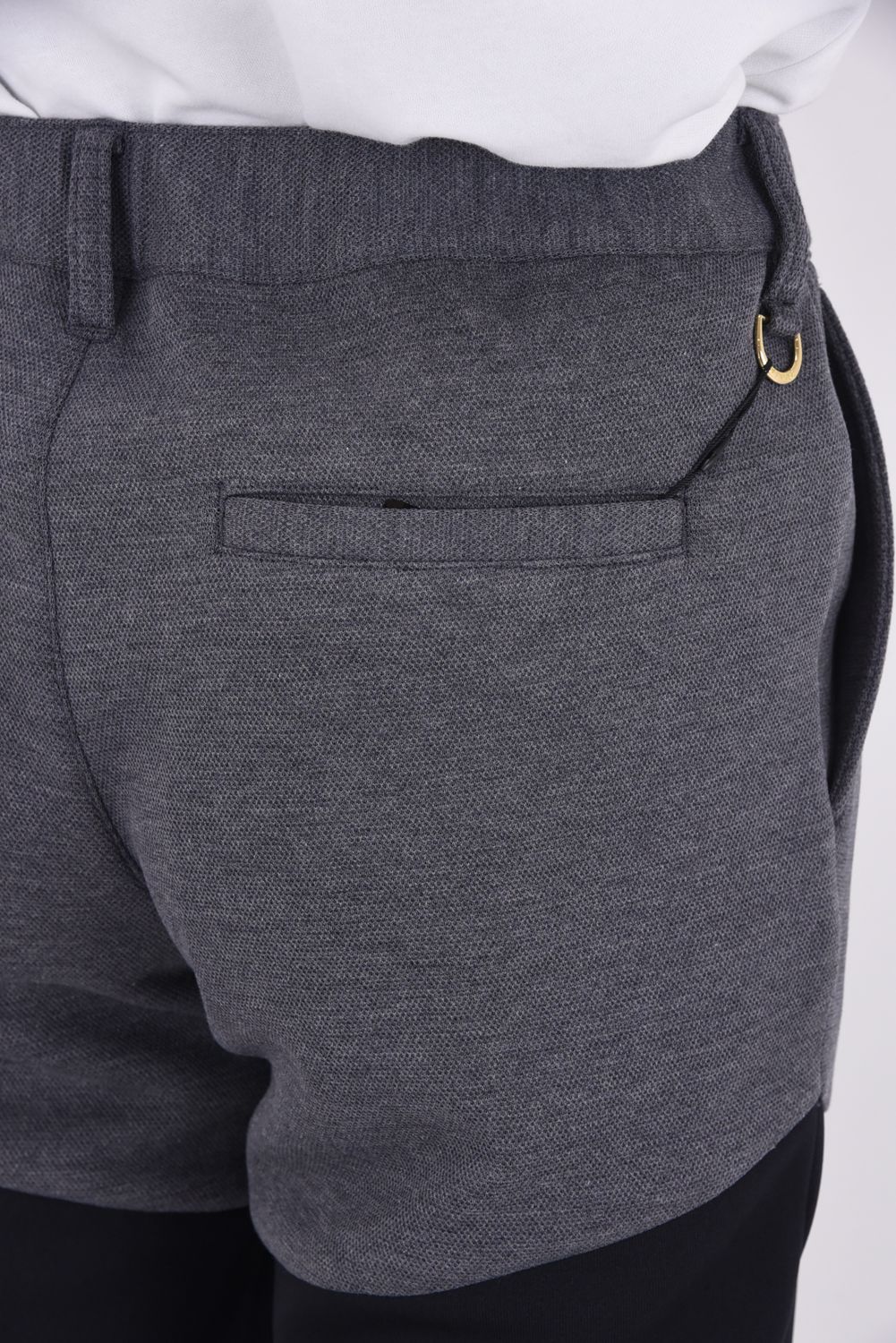 【25AW】 SW HC PANTS / ツートーン 異素材切り替え ロングパンツ (ブラック)