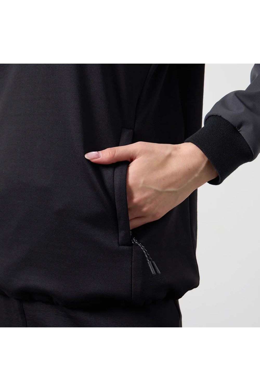 【26AW】 【レディース】 FLEECE COMBINATION PULLOVER / フリースコンビネーション プルオーバー (ブラック)