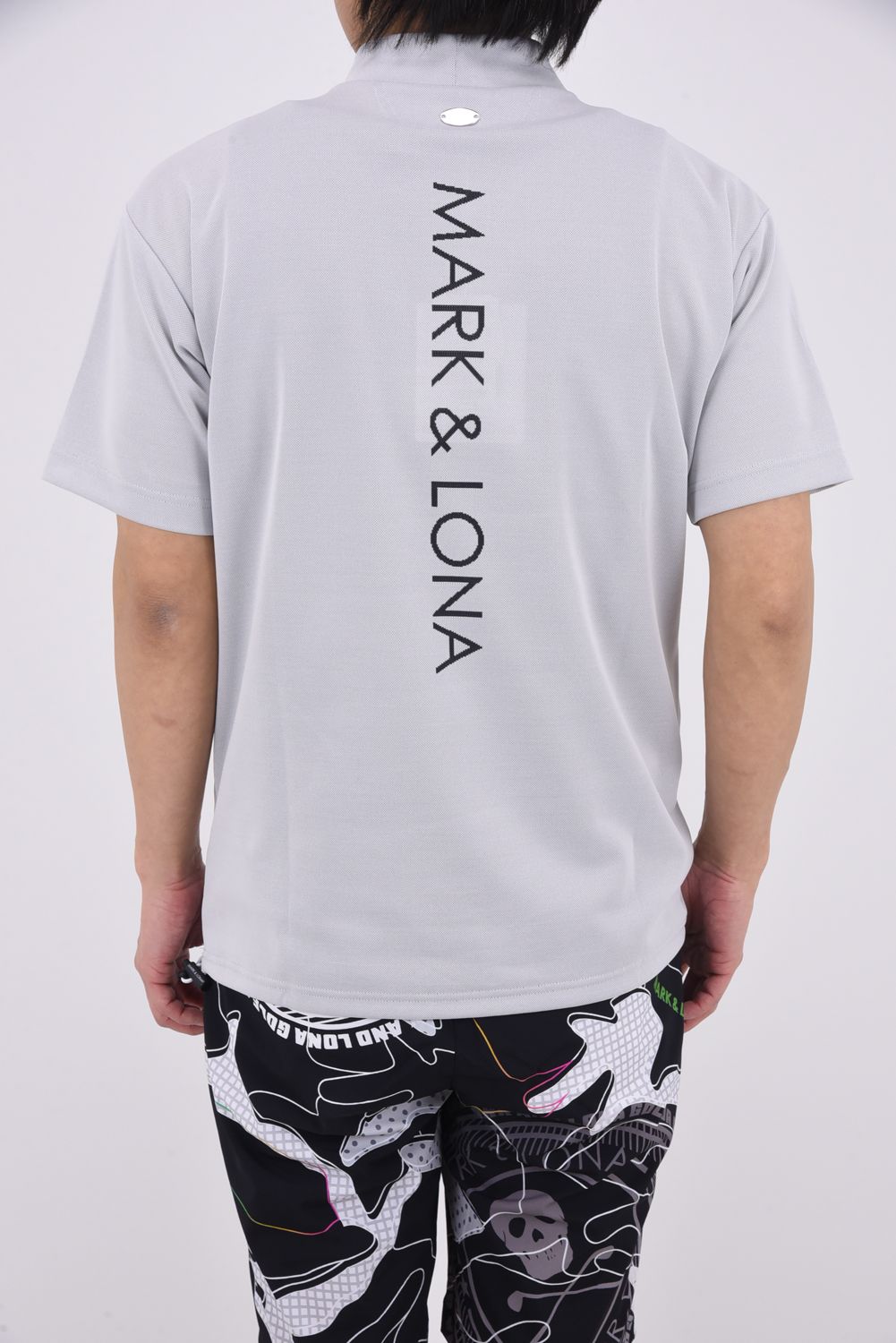 【26SS】 LOVE OF GOD SPECTRUM PERFORMANCE MOCK / ジャパンメイド スカルジャカード スワロフスキー モックネックTシャツ (ホワイト)