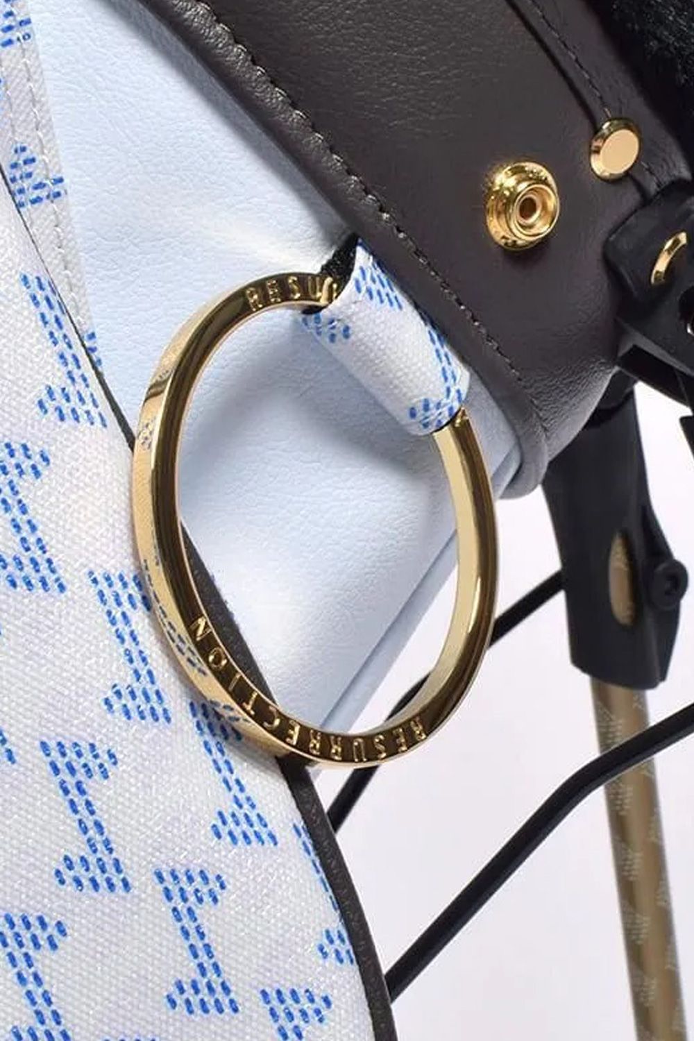 【26SS】【銀行振込・代金引換不可】【返品・交換不可】 PAVO (パーヴォー) / ブランドオリジナルテキスタイル スタンドキャディバッグ (アクア)*