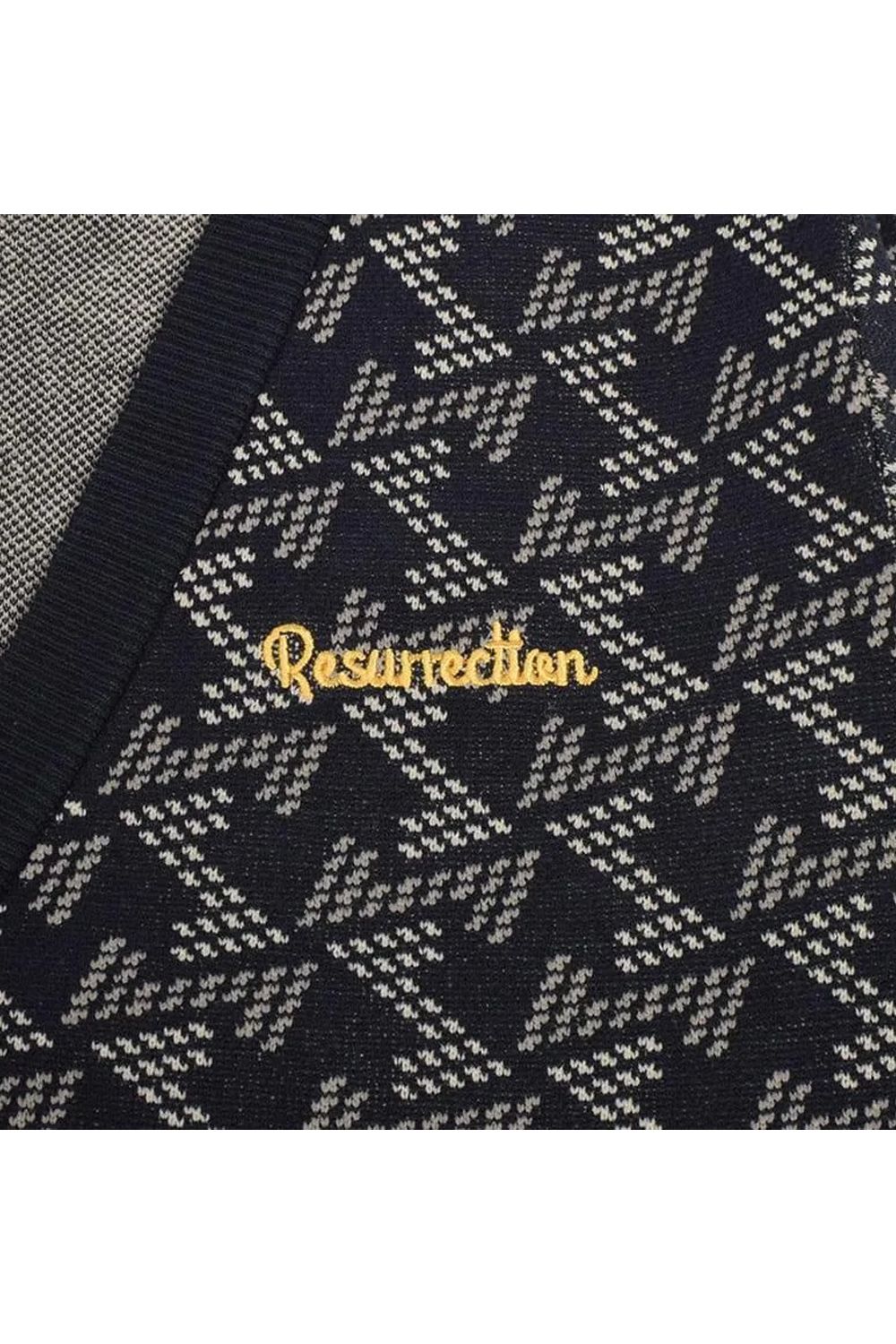 【25AW】【レディース】 GM JACQUARD KNIT CARDIGAN / GMジャガード ニットカーディガン (ブラック)*