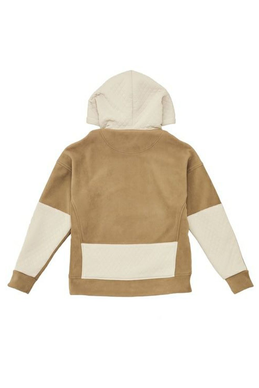 【2025AW】【レディース】 113 GOLF FLEECE PARKER / フリース素材 キルティング切り替え プルオーバーパーカー (ベージュ)
