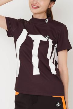 【期間限定ポイント10倍】【25SS】【レディース】 BIGZ MOCK / ビッグロゴ モックネックTシャツ (ブラック)