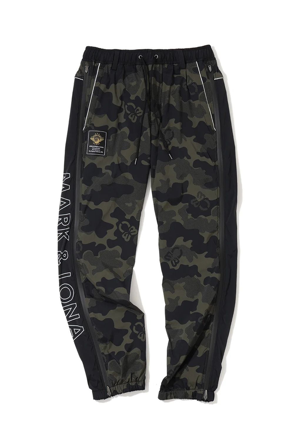 【26AW】 PLURI CAMO TECHNICAL PANTS / スカルカモフラージュ サイドファスナー ロングパンツ (ブラック)