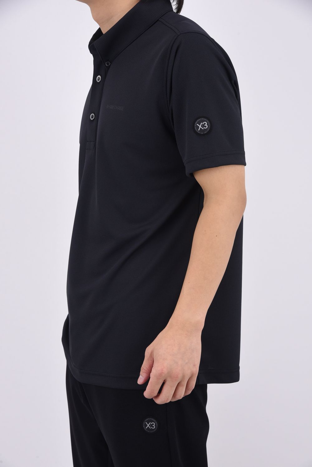 【26SS】 DOT MESH BD POLO SHIRT / ボタンダウン ポロシャツ (ブラック)