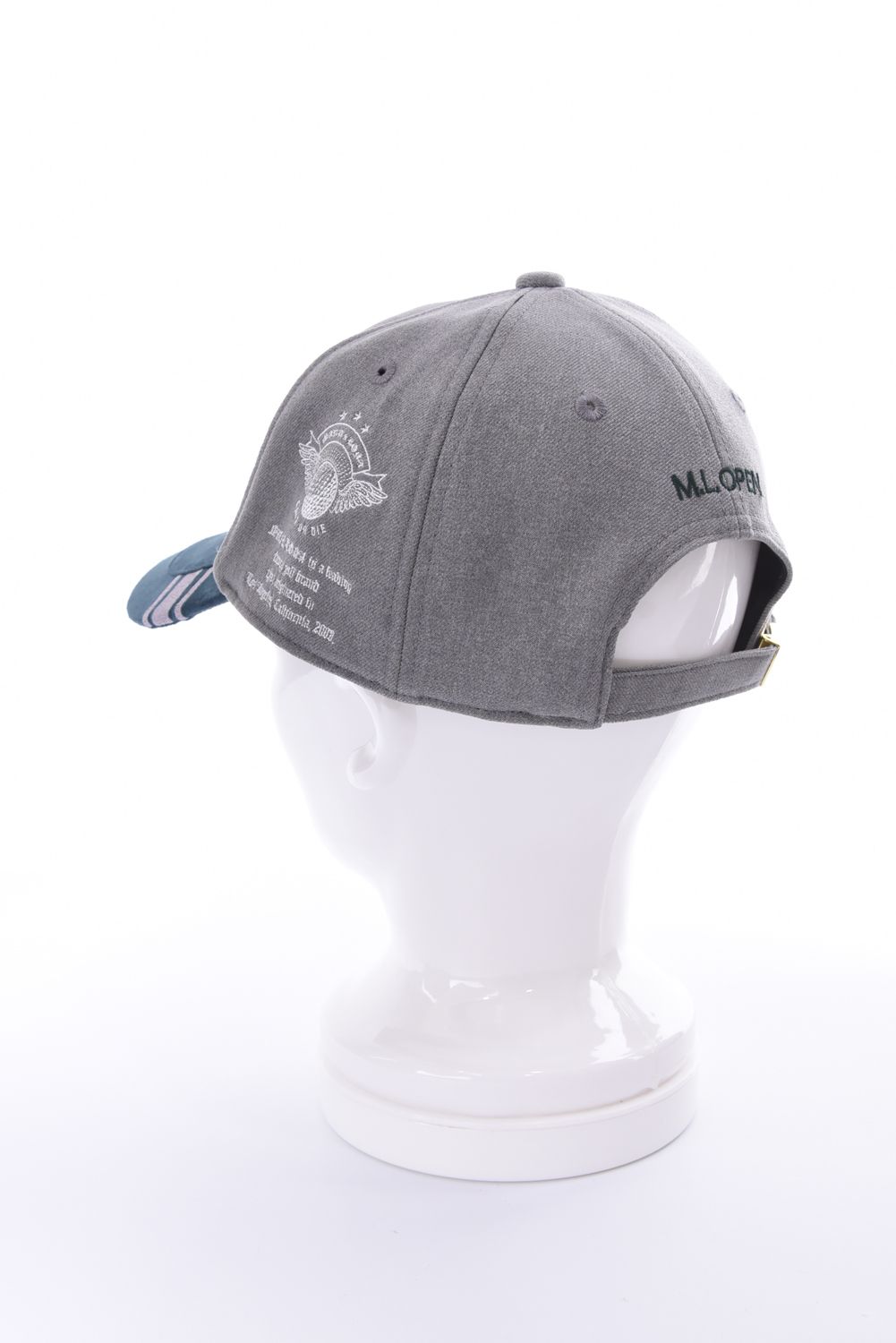 【26AW】 TRIUMPH SUEDE COMBO CAP / チャンピオンシップエンブレム バイカラー異素材 キャップ (シルバーグレー)