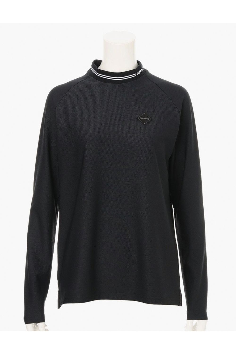 【26SS】【レディース】 WS MESH MINI LINE LS HIGHNECK RF / メッシュ素材 ロングスリーブ モックネックTシャツ (ブラック)