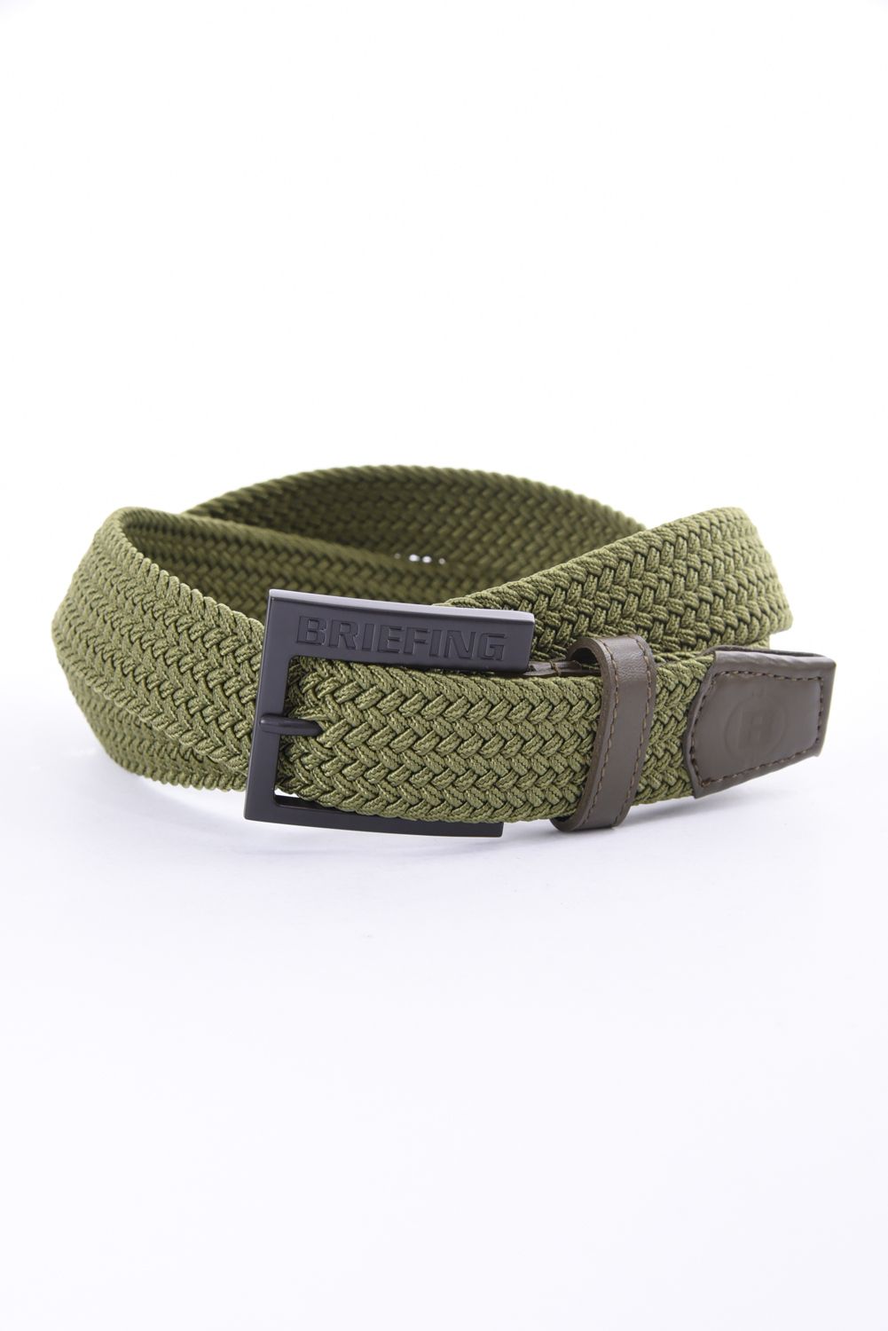 【26SS】 MS SQUARE BUCKLE MESH BELT / スクエアバックル メッシュベルト (オリーブ)