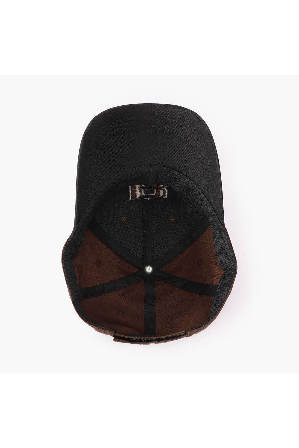 【26AW】 MEN’S 2-TONE INITIAL CAP / バイカラー ブランドイニシャル刺繍 キャップ (ブラウン)