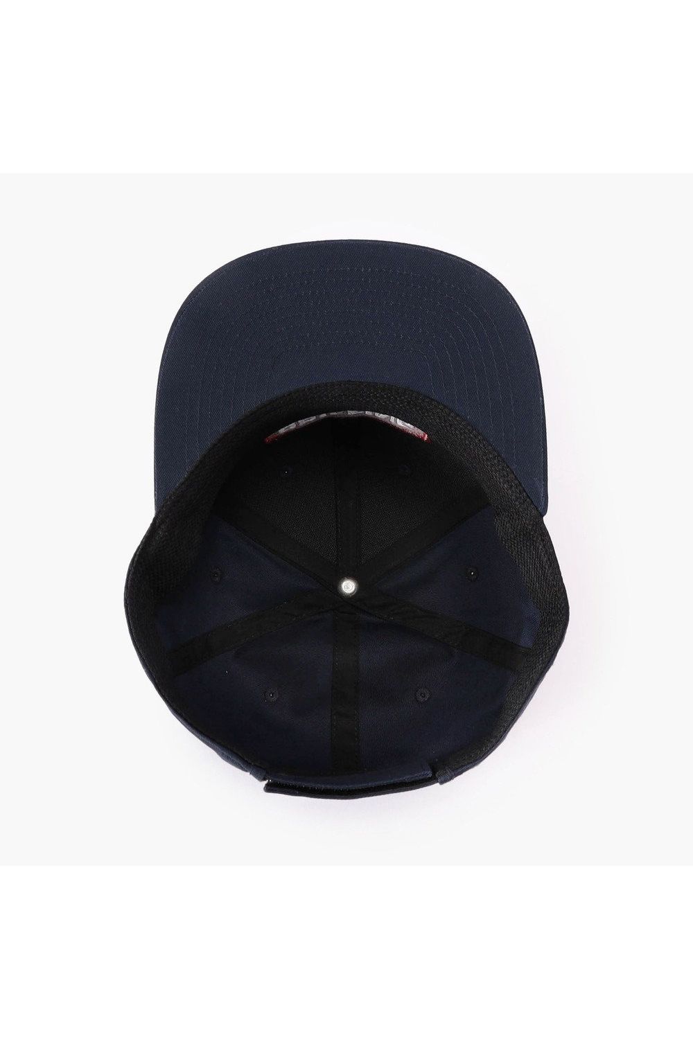 【26AW】 MEN’S BOX LOGO FLAT VISOR CAP / ボックスロゴ刺繍 フラットキャップ (ネイビー)