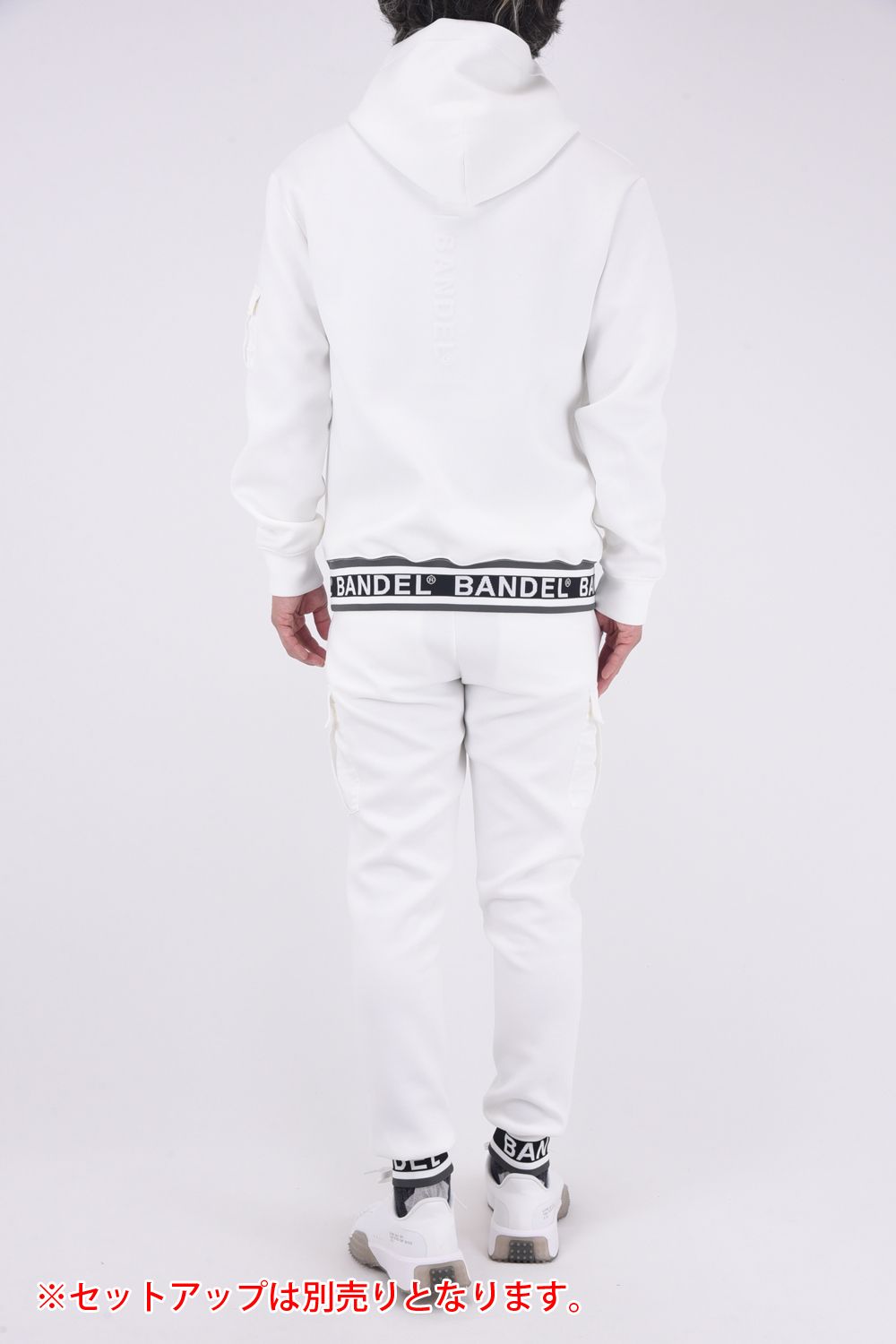 NYLON POCKET P/O HOODIE / ダンボール素材 ナイロンポケット プルオーバーパーカー (ホワイト)