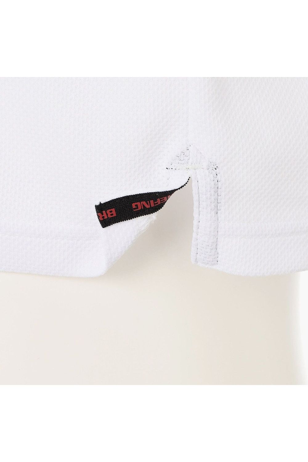 【26SS】 MEN'S LINE HIGHNECK RF / カノコ生地 ラインロゴテープ リラックスフィット モックネックTシャツ (ホワイト)