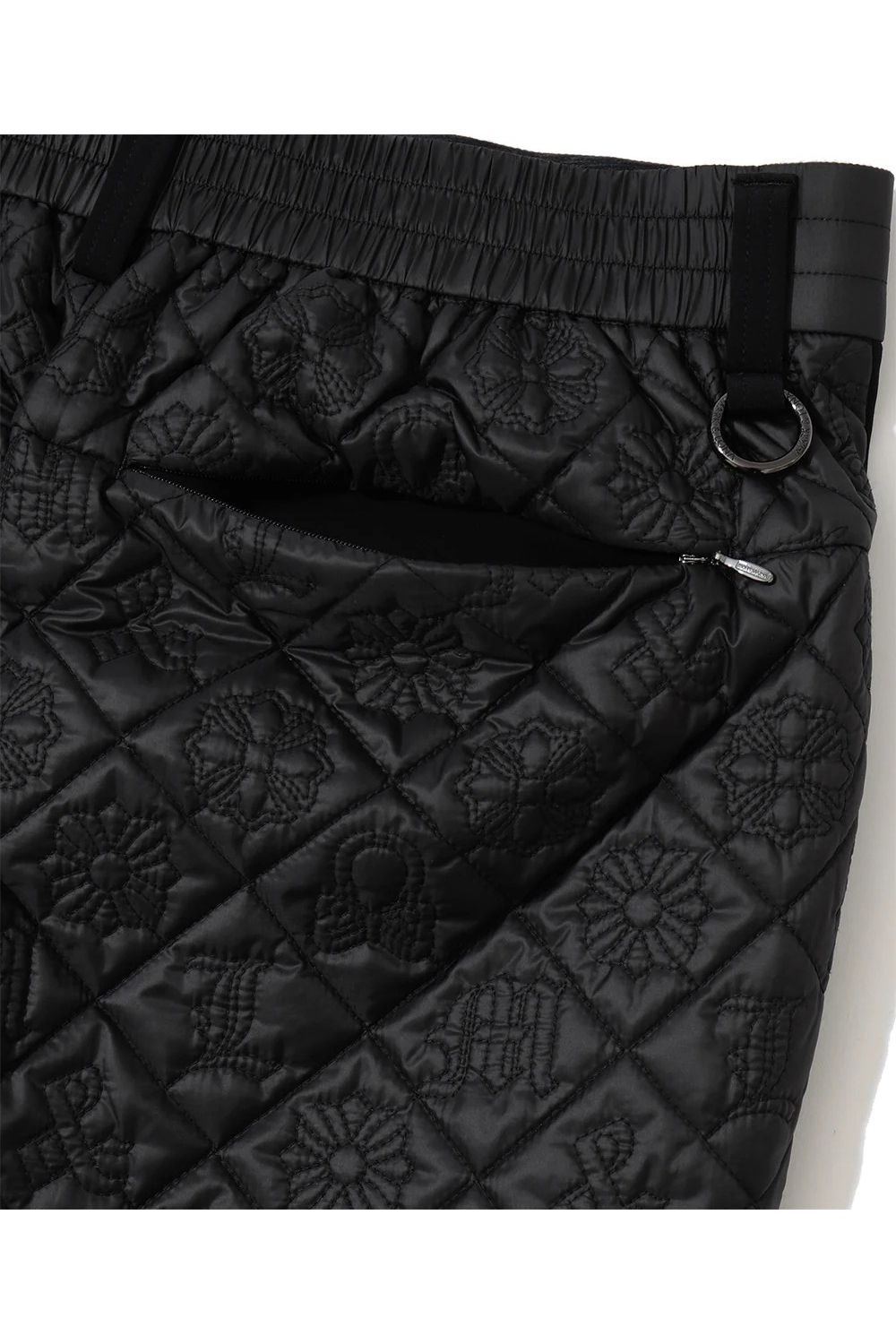 【26AW】 OBLIVION STRETCH HYBRID PANTS / モノグラムキルティング ボンディング素材 ハイブリッドパンツ (ブラック)