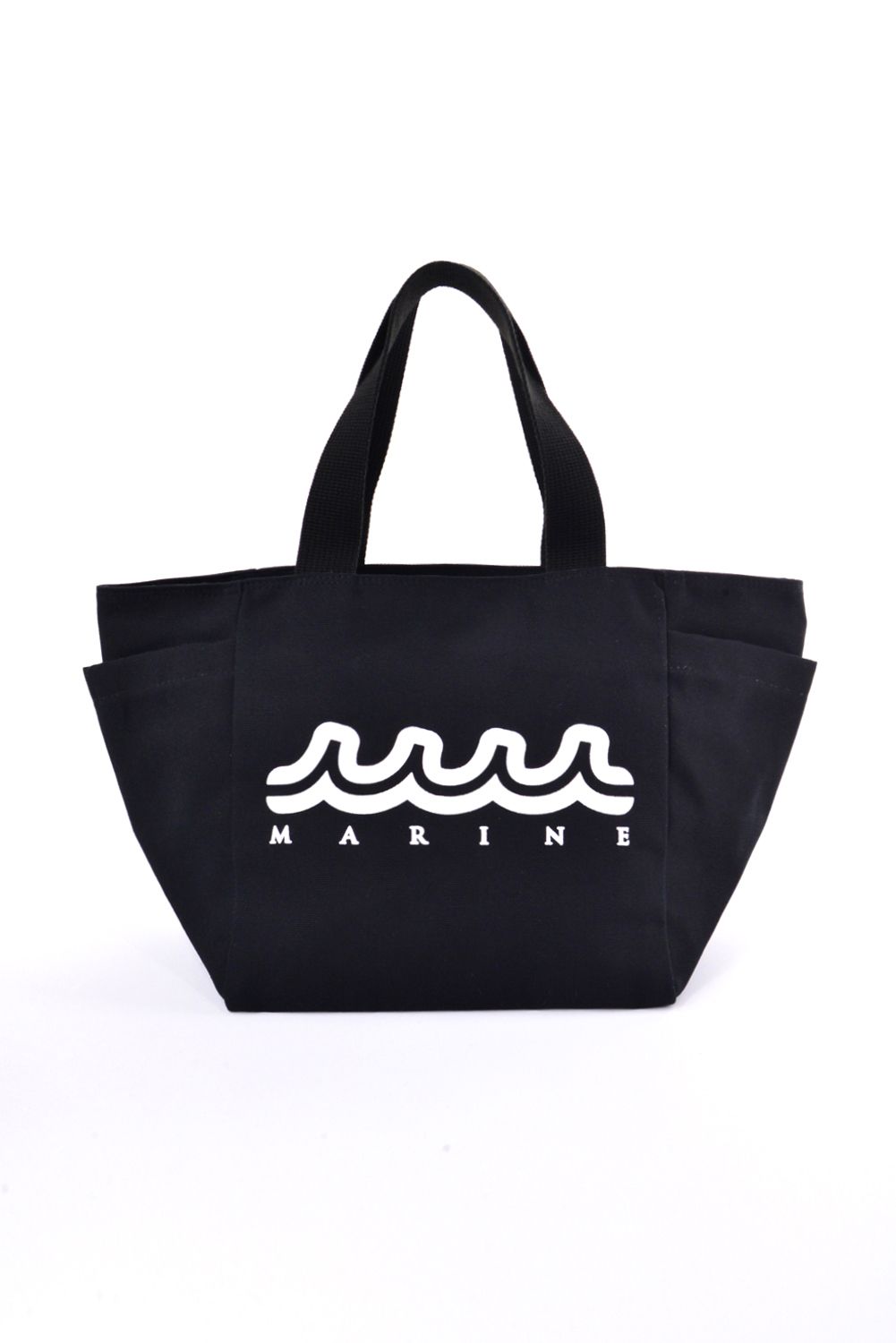 【26SS】 WAVE LOGO ECO BAG / ウェーブロゴ コットンエコバッグ (ブラック)