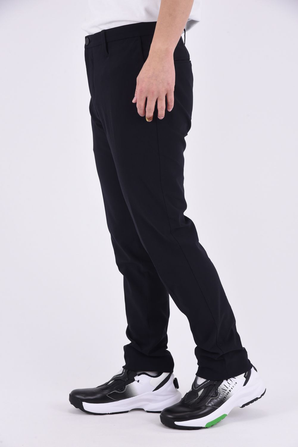 【25SS】 MENS BASIC PANTS / ベーシック フルレングス ストレッチ パンツ (ブラック)