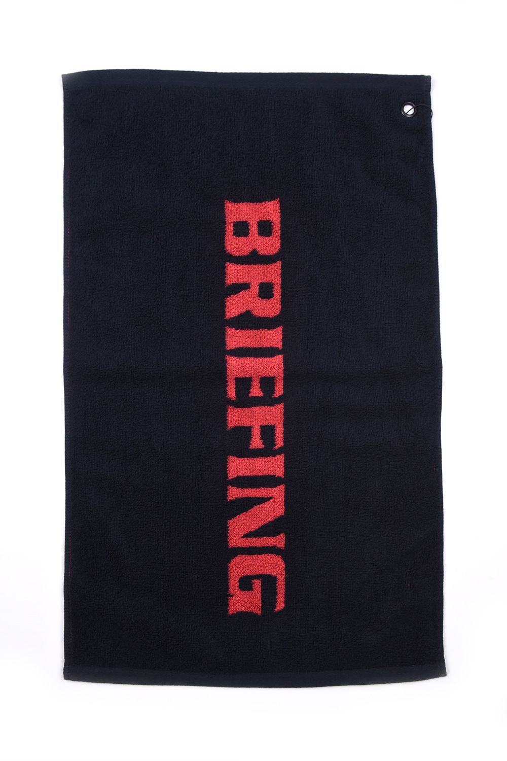 【プレゼント好適品】 LOGO FACE TOWEL BY HIPPOPOTAMUS / ブランドロゴ ループ付き フェイスタオル (ブラック)