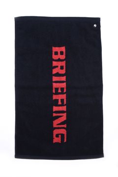 【プレゼント好適品】 LOGO FACE TOWEL BY HIPPOPOTAMUS / ブランドロゴ ループ付き フェイスタオル (ブラック)