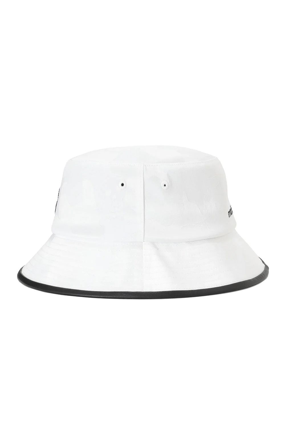 GAUGE CRYSTAL ICON HAT / オリジナルカモジャカード ドローコード付き バケットハット (ホワイト)