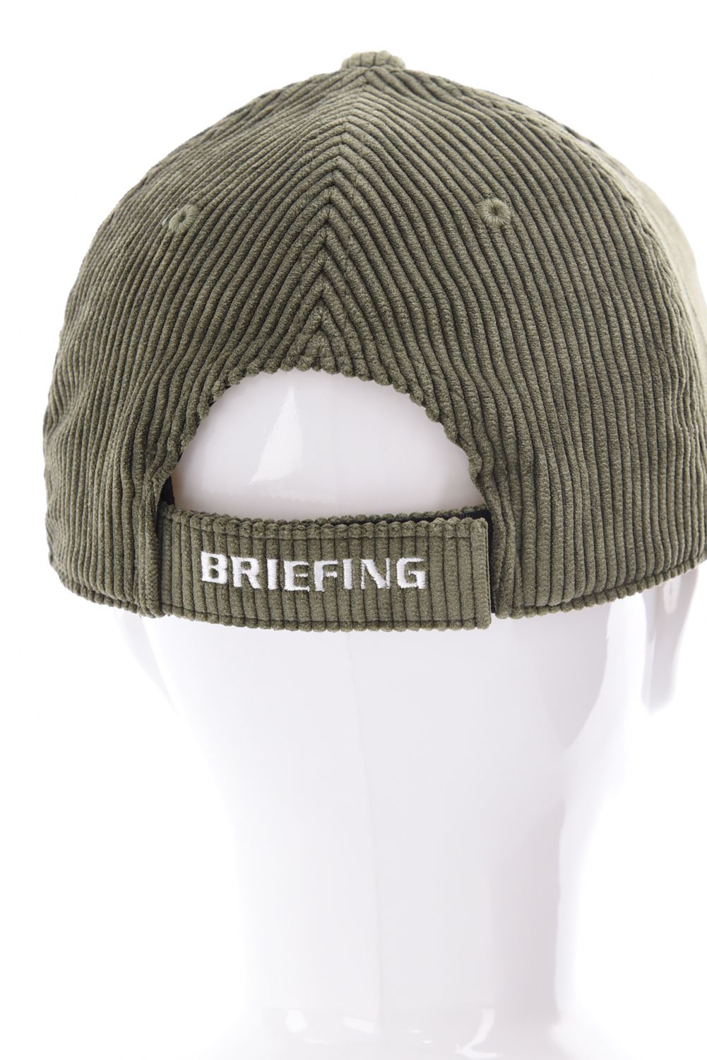【26AW】 MEN’S CORDUROY OVAL LOGO CAP / コーデュロイ生地 オーバルロゴワッペン キャップ (オリーブ)