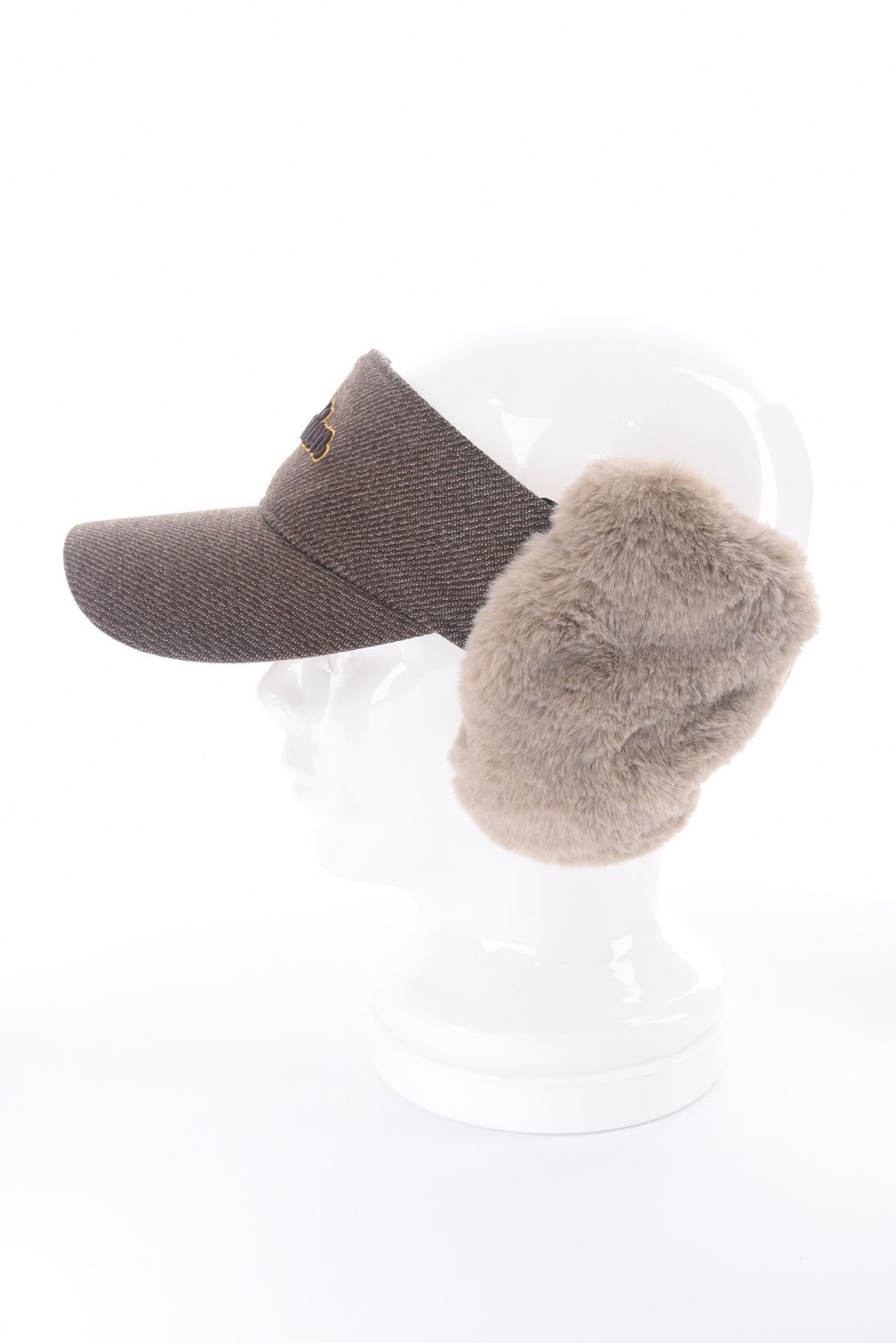 BOA EARMUFFS SUNVISOR / ボア イヤーマフ サンバイザー (キャメルブラウン)