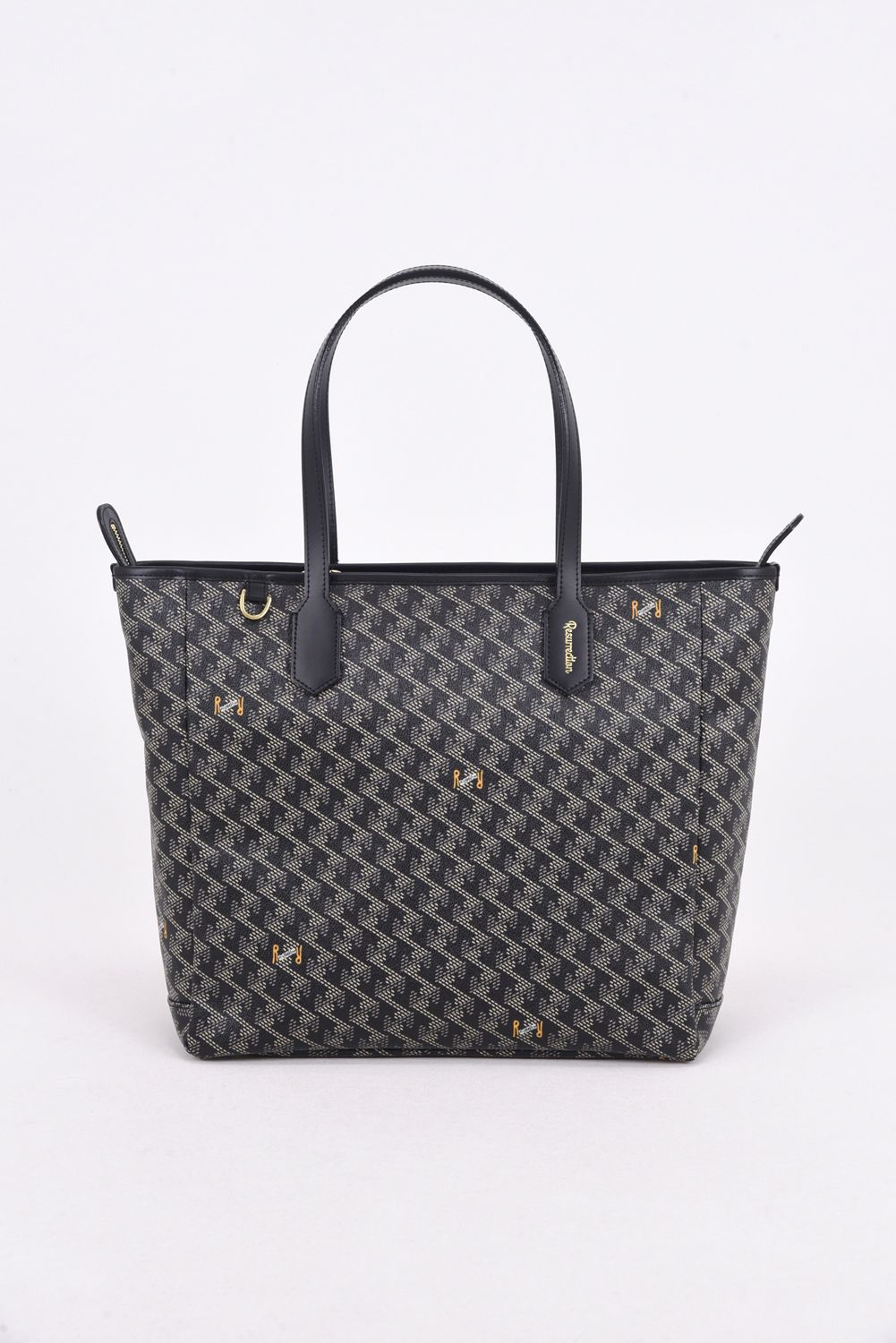 LANIUS BIZ (ラニウス ビズ) / ブランドオリジナルテキスタイル ビジネストートバッグ (ダークブラック)*