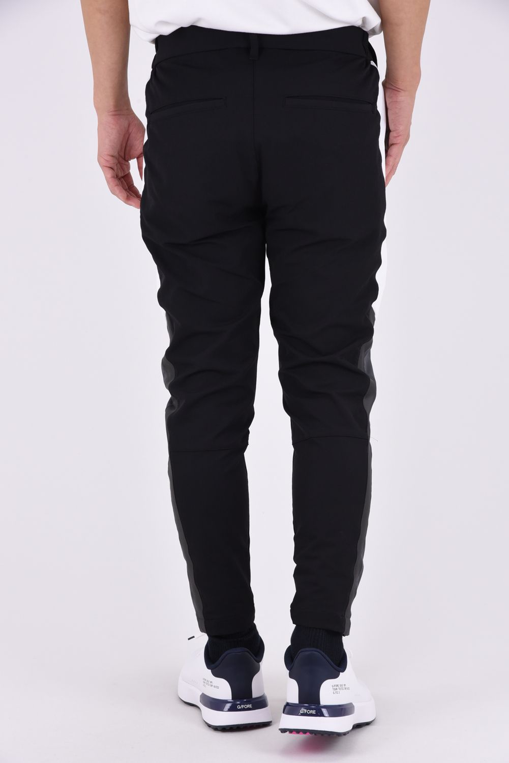 【26AW】【muta MARINE * ACANTHUS】 SWEET EXTRA LOGO LINE PANTS / SWEETシリーズ サイドライン ロングパンツ (ブラック)