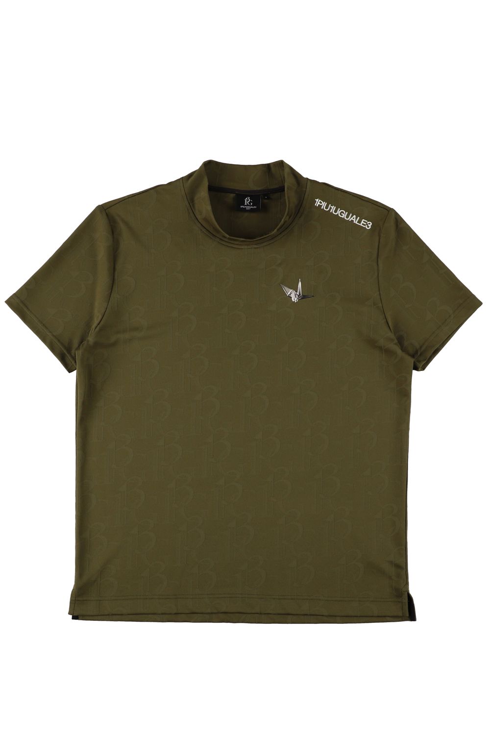 【26SS】 JACQUARD MOCK NECK  / ジャガード モックネック (カーキ) (4月入荷予定)