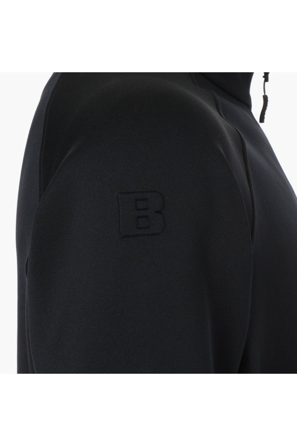 【25AW】 MEN'S 3D LOGO BLOUSON / 3Dロゴ ストレッチジャージ ジップアップブルゾン (ブラック)