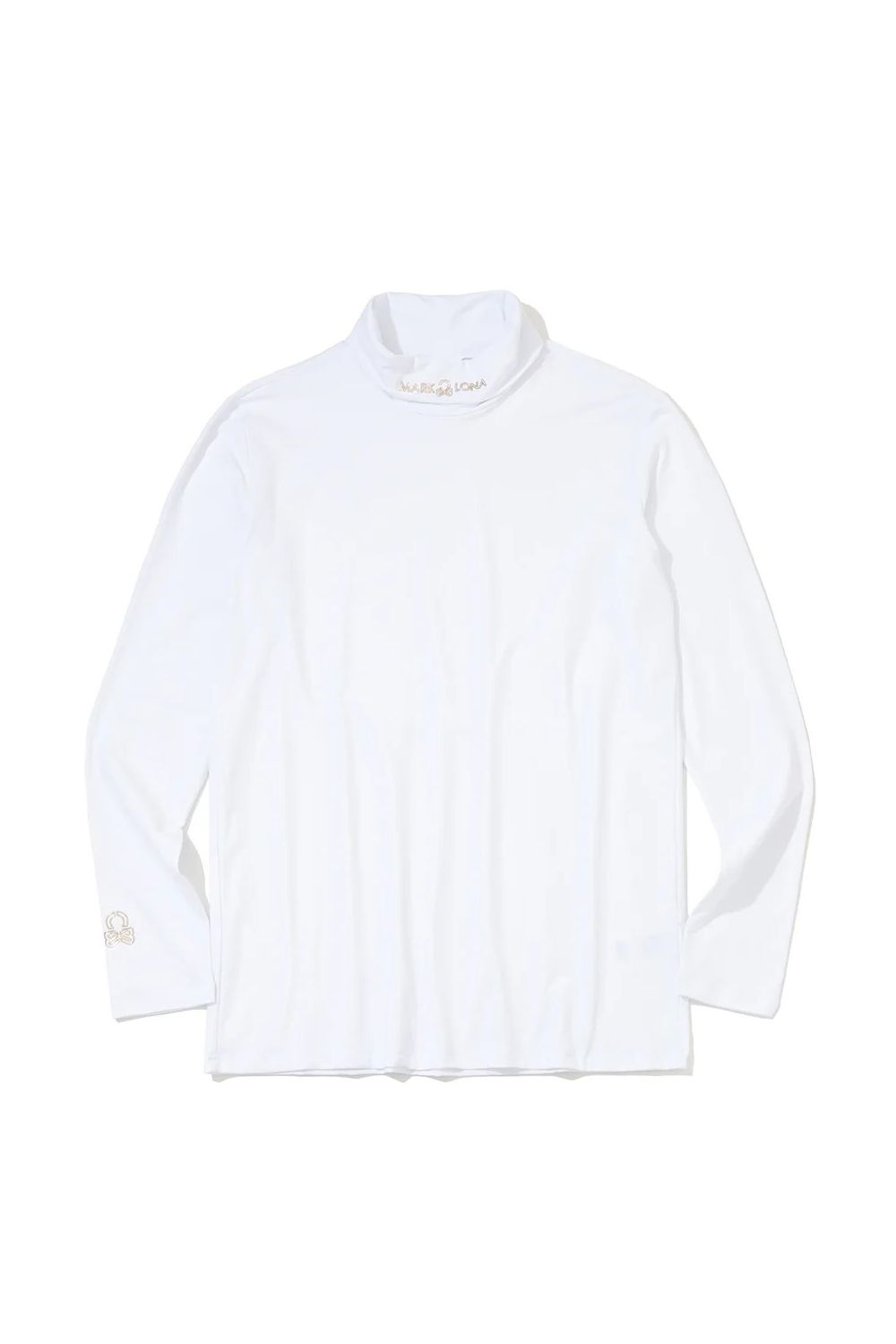 【26AW】 ELEMENT THERMAL TURTLENECK / ゴールドスカルプリント 起毛フリース タートルネックシャツ (ホワイト)