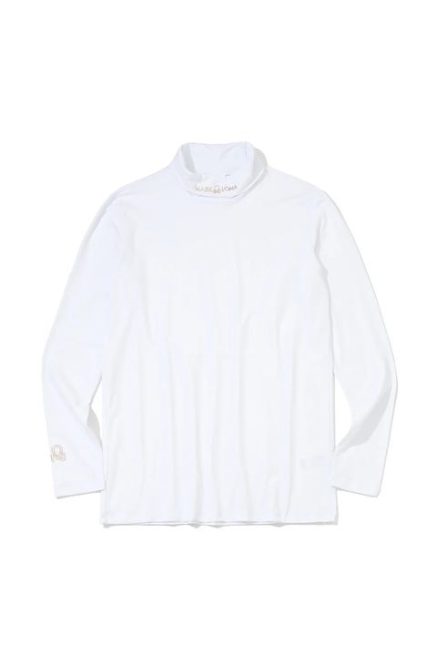 【26AW】 ELEMENT THERMAL TURTLENECK / ゴールドスカルプリント 起毛フリース タートルネックシャツ (ホワイト)