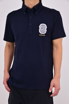 【26SS】 POLO SHIRT / POPEYE™︎コラボレーション エンブレムワッペン ポロシャツ (ネイビー)