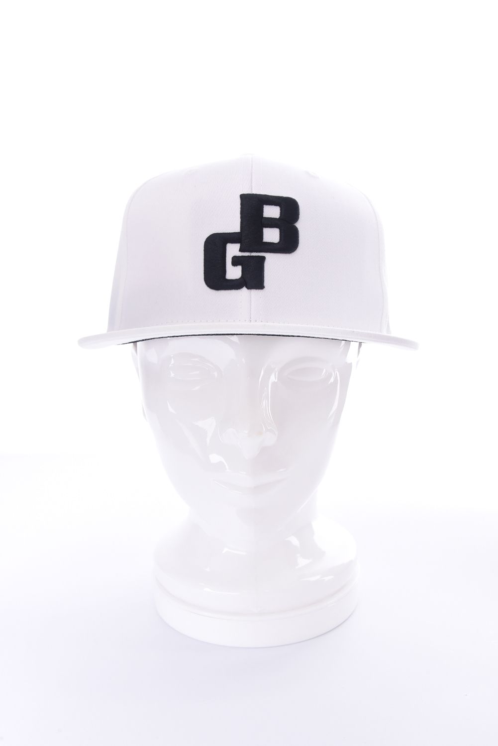 【26SS】 MEN’S BG LOGO FLAT VISOR CAP / BGロゴ フラットキャップ (ホワイト)