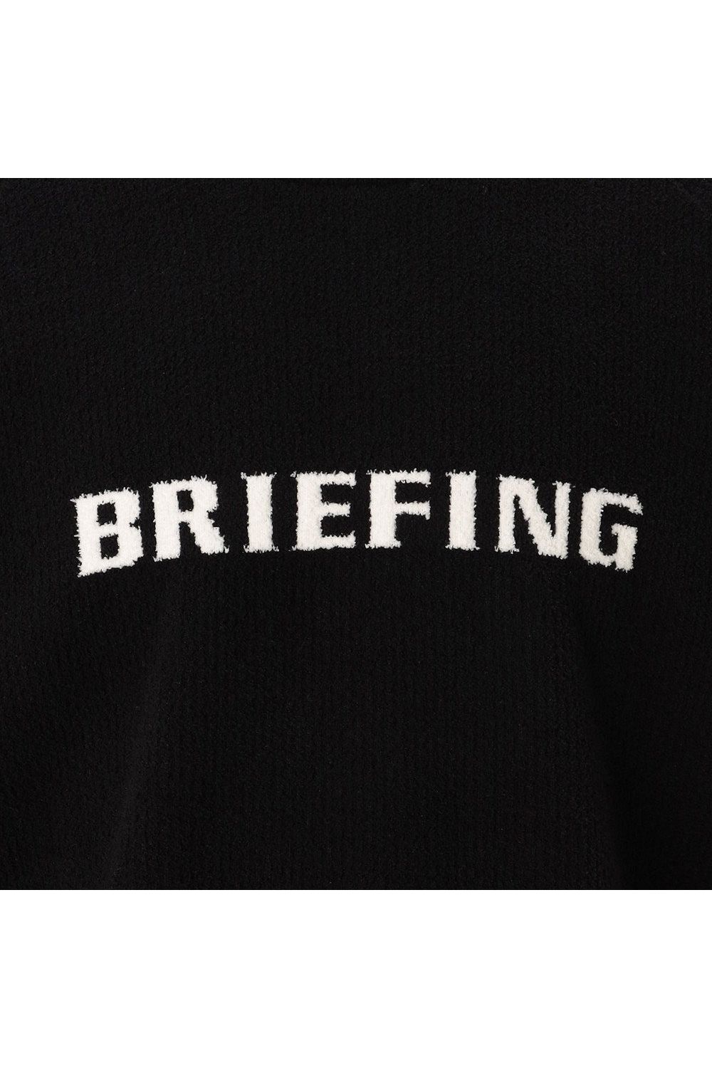 【26AW】 MEN’S AIRY YARN KNIT CREWNECK / エアリーファブリック ブランドロゴ クルーネックニット (ブラック)