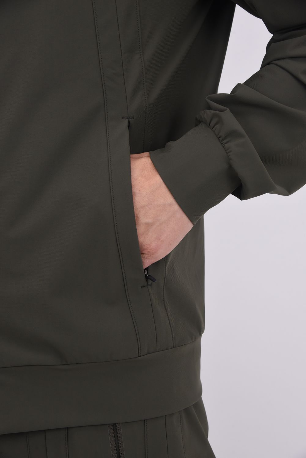 【2025AW】 S.I.D HYPER STRETCH JACKET / リフレクターロゴプリント シリコンワッペン テクニカルジャケット (カーキ)