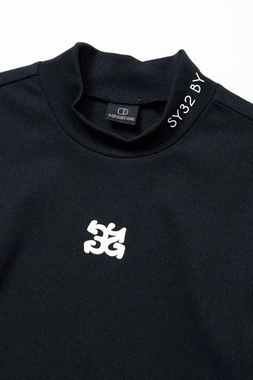 【26AW】【レディース】 RENEWSWING MOCK SHIRTS / ワッフル生地 ロングスリーブ モックネックシャツ (ブラック)*