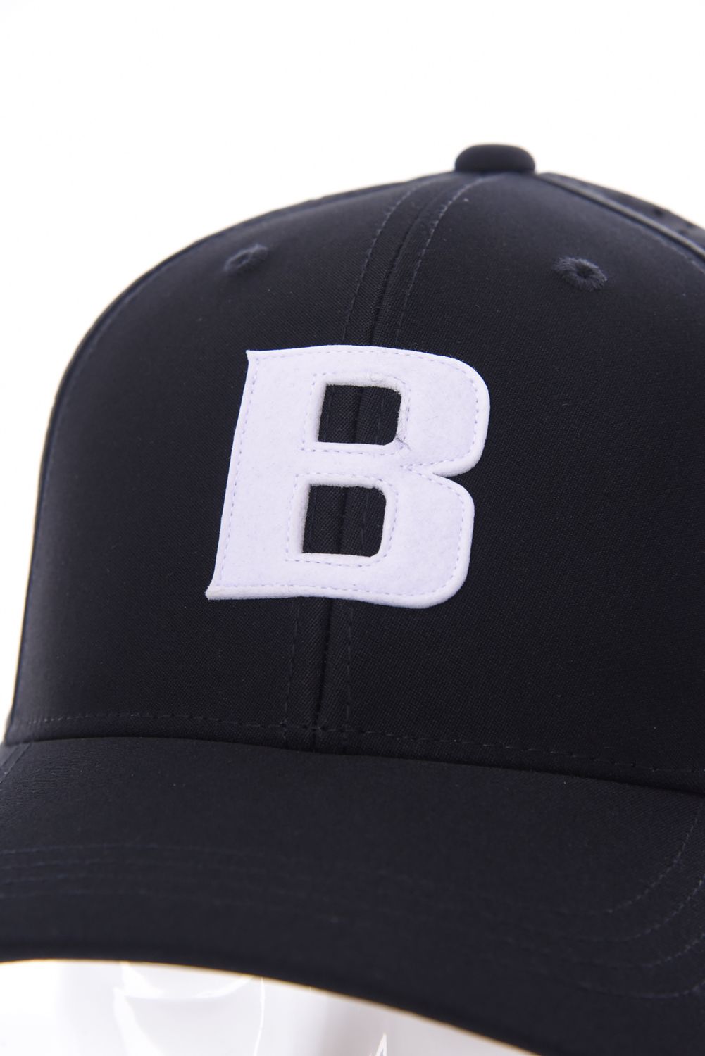 【26SS】 MEN’S PUNCHING MESH INITIAL CAP / イニシャルワッペン パンチングメッシュキャップ (ブラック)