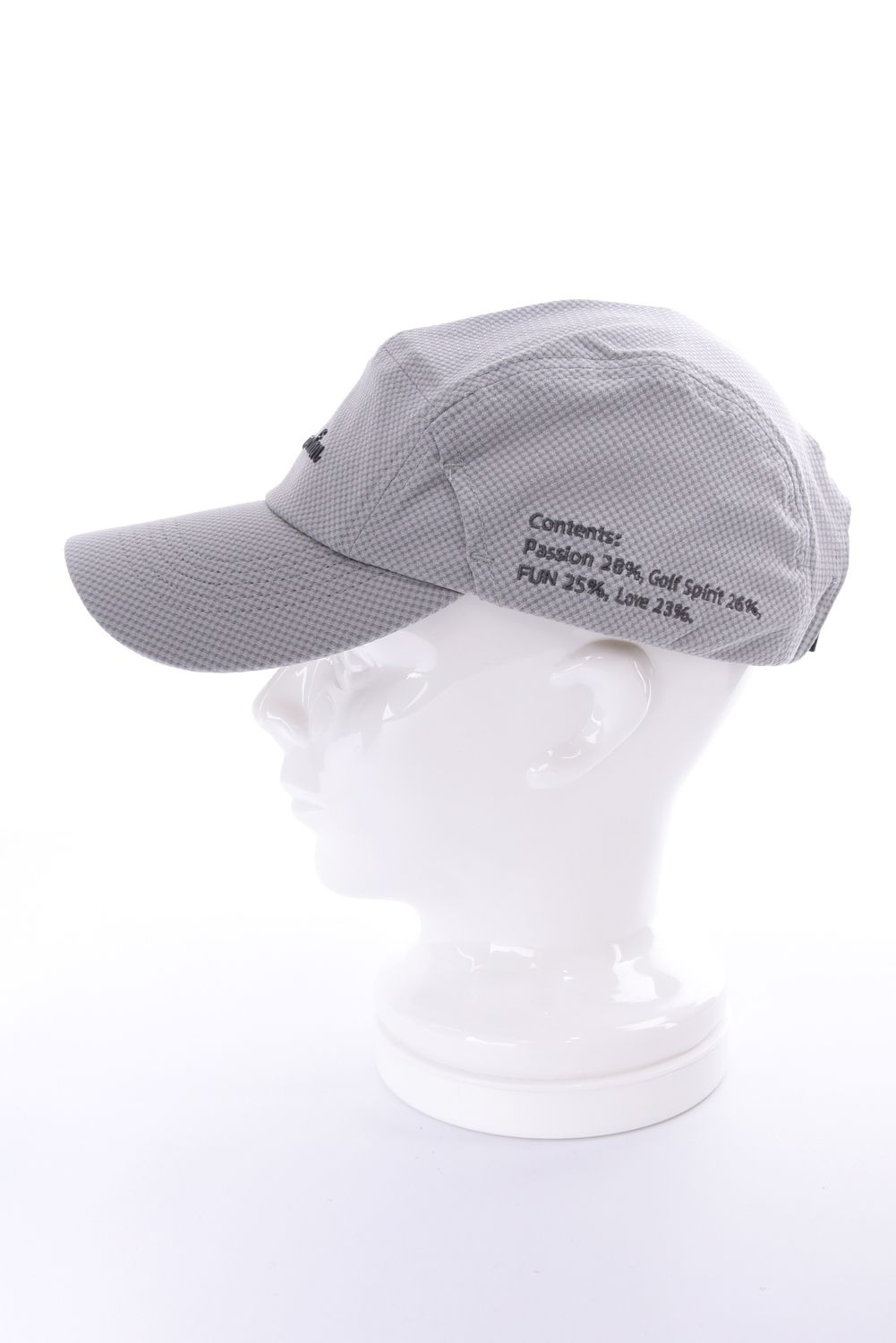 【26AW】 JET CAP / シボ素材 ブランドロゴ刺繍 ジェットキャップ (グレー)