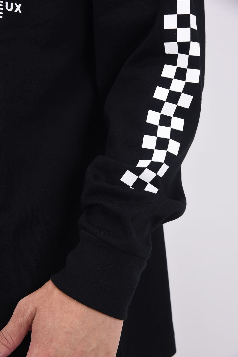 【25AW】 VALLEY Cotton Mock Long Sleeve / バックプリント ロングスリーブ モックネック (ブラック)