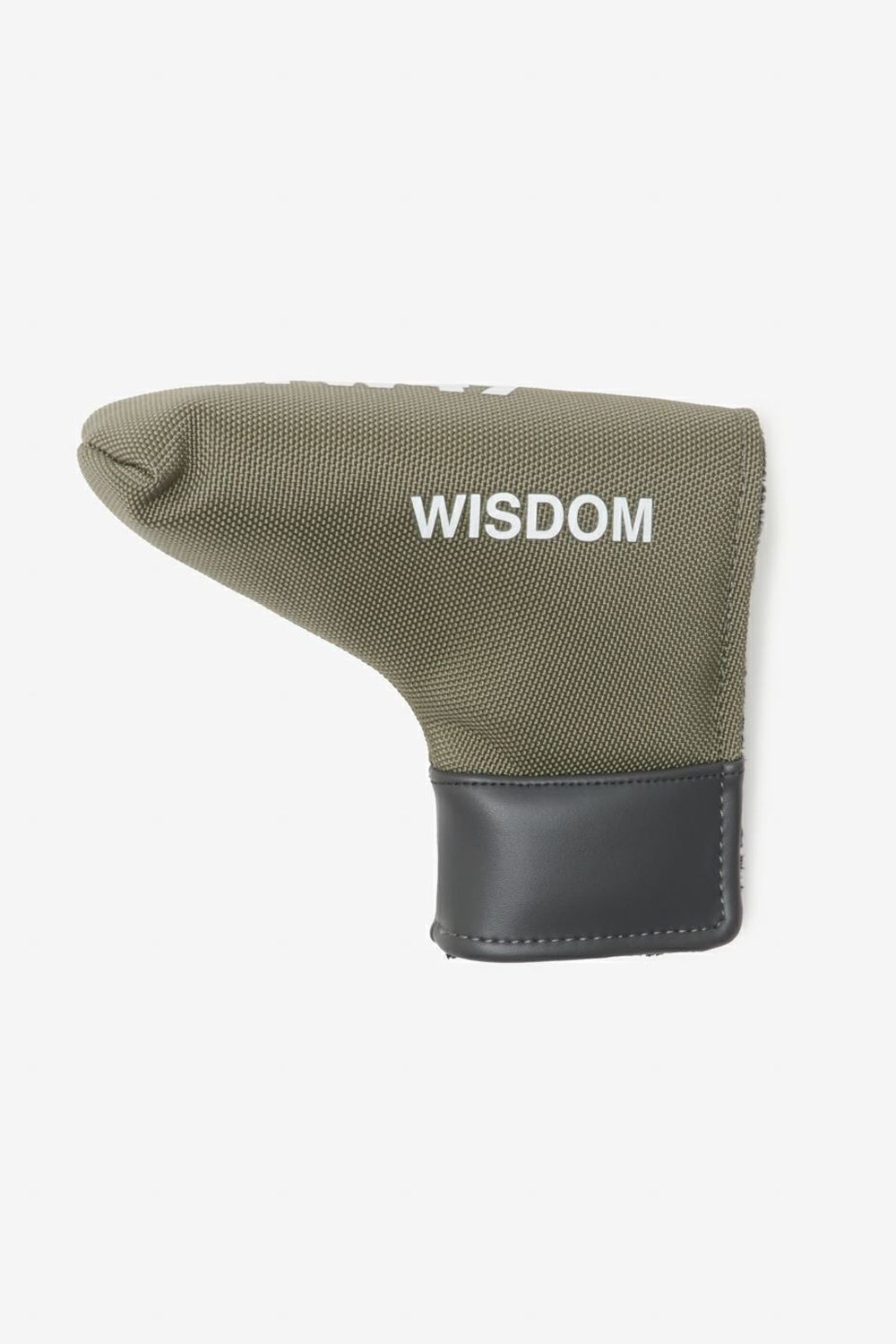 NYLON HEAD COVER PC / ナイロン ブランドロゴ ピンタイプ パターカバー (グレージュ)