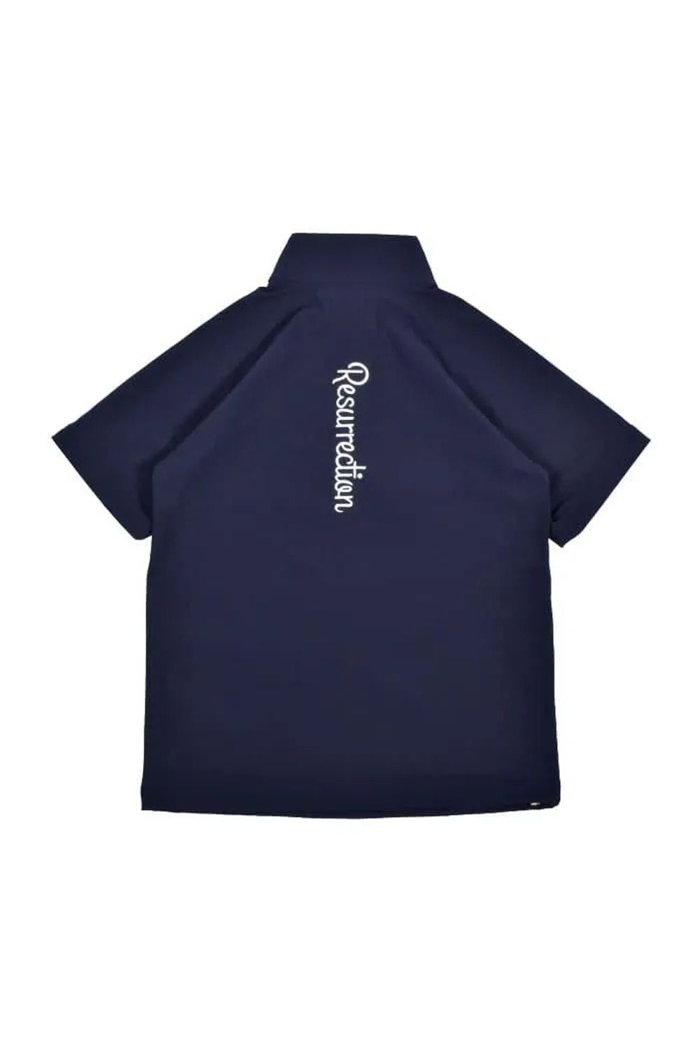 【26AW】 MENS DETACHABLE HALF ZIP SHIRT / ワッフル生地 スリーブデタッチャブル 2WAYハーフジップシャツ (ネイビー)*