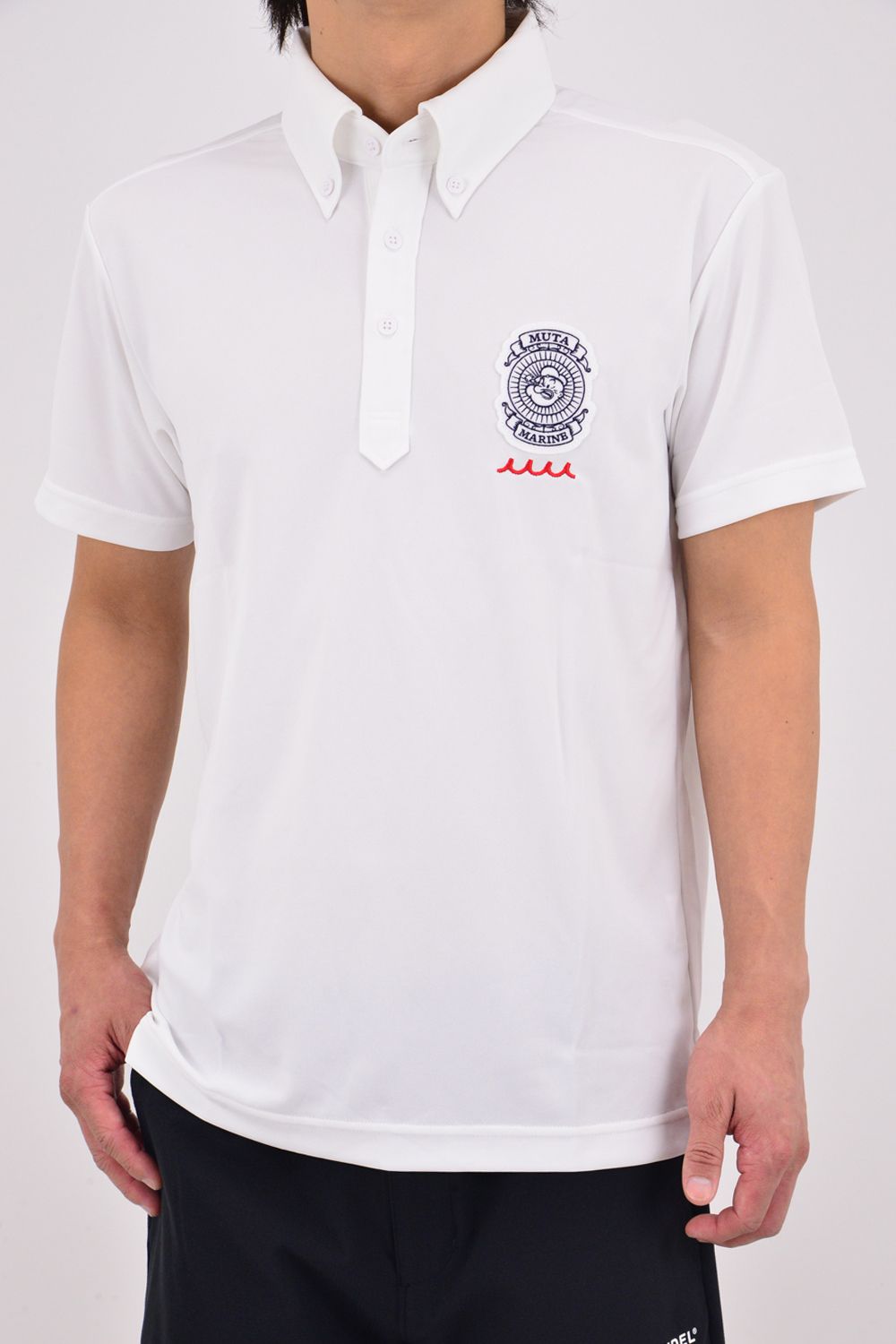 【26SS】 POLO SHIRT / POPEYE™︎コラボレーション エンブレムワッペン ポロシャツ (ホワイト)