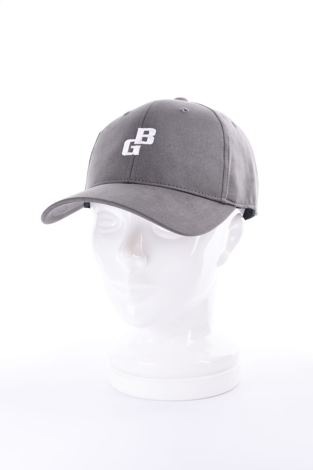 【26AW】 MEN’S SUEDE SMALL BG LOGO CAP / スウェード素材 スモールBGロゴ キャップ (グレー)