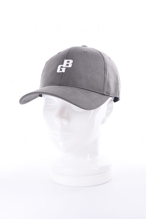 【26AW】 MEN’S SUEDE SMALL BG LOGO CAP / スウェード素材 スモールBGロゴ キャップ (グレー)