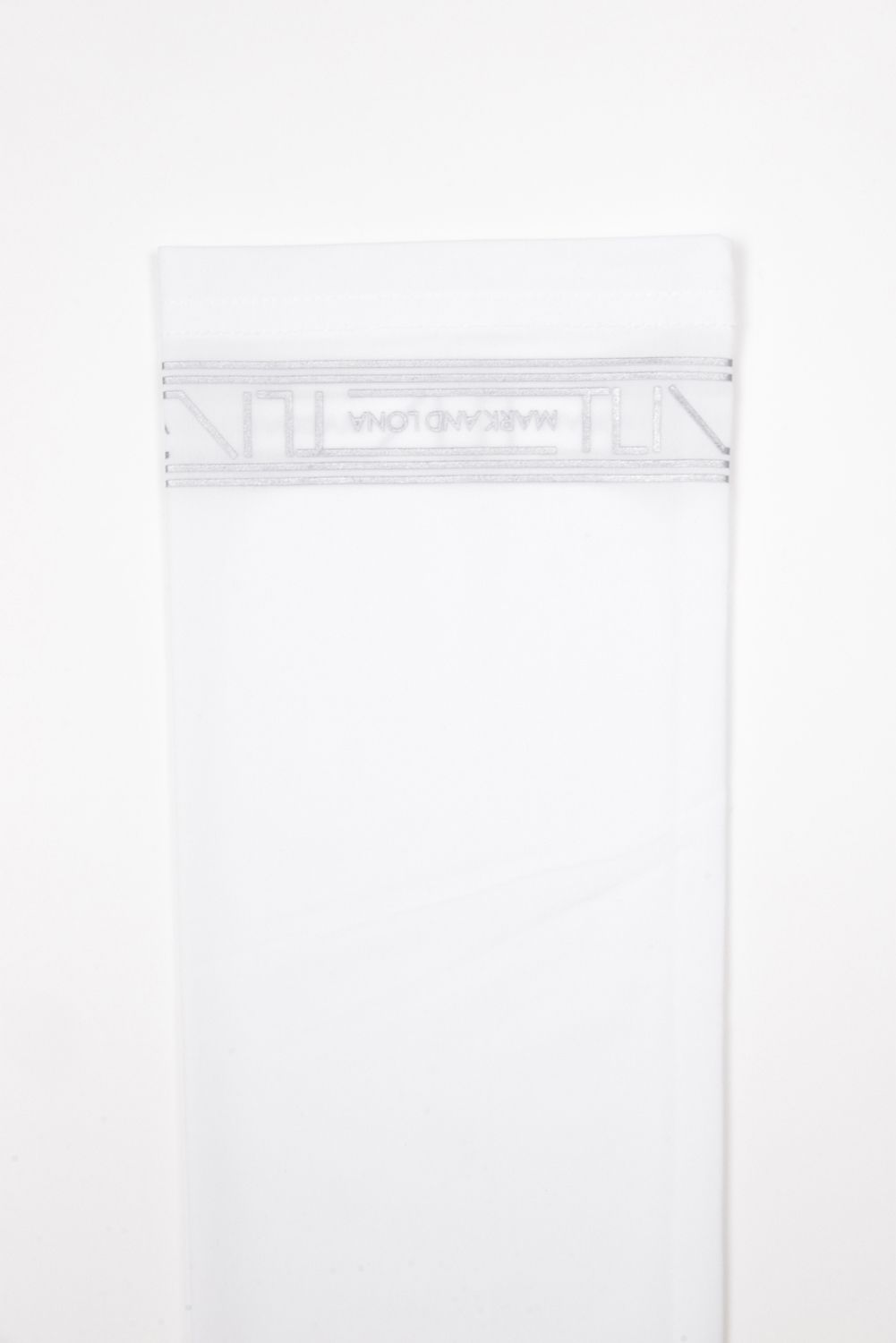 【26SS】【T-LINE】 ARM COVER / ブランドロゴ箔プリント アームカバー (ホワイト)